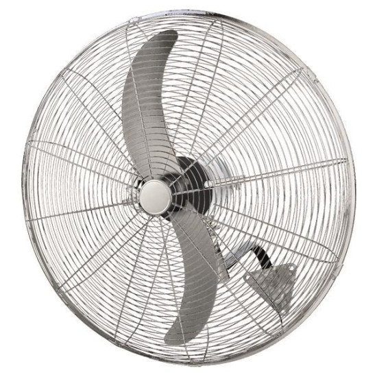 ΑΝΕΜΙΣΤΗΡΑΣ ΒΙΟΜΗΧΑΝΙΚΟΣ ΜΕΤΑΛΛΙΚΟΣ ΤΟΙΧΟΥ ΑΣΗΜΙ ΜΕ ΚΟΝΤΡΟΛ Φ66 180W