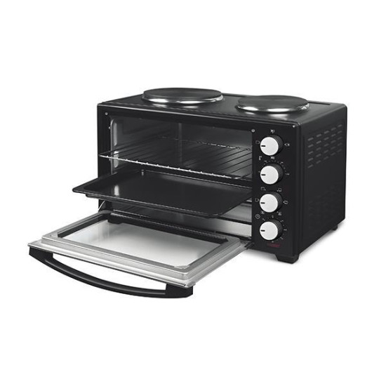 ΗΛΕΚΤΡΙΚΟ ΦΟΥΡΝΑΚΙ ΜΑΥΡΟ 3200W 38LT ΜΕ 2 ΕΣΤΙΕΣ ΚΑΙ ΧΡΟΝΟΔΙΑΚΟΠΤΗ 90Λ ΗΛΕΚΤΡΙΚΟ ΦΟΥΡΝΑΚΙ ΜΑΥΡΟ 3200W 38LT ΜΕ 2 ΕΣΤΙΕΣ ΚΑΙ ΧΡΟΝΟΔΙΑΚΟΠΤΗ 90Λ